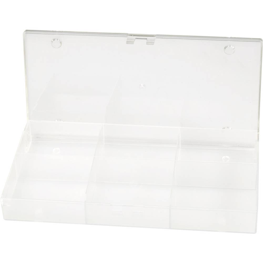 Hüfner Dübel Låda (L x B x H) 194 x 101 x 31 mm Antal fack: 6 fast underavdelning