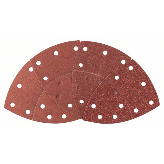 Bosch Accessories 2607017112 Multi-slippapper-set med kardborrband, perforerad Kornstorlek 40, 80, 120, 180 (L x B) 102 mm x 62.93 mm 1 set