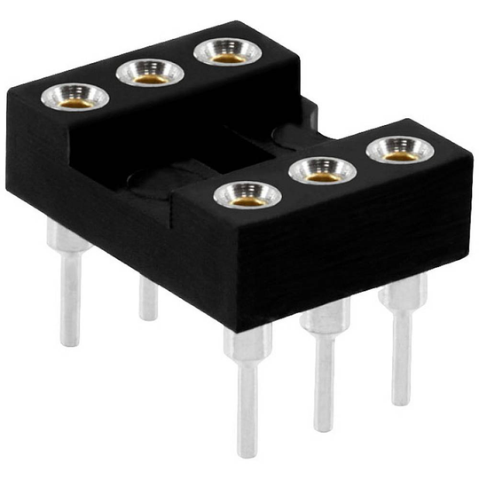 econ connect PZ6AW IC-sockel Antal poler: 6 Precisions-kontakt 1 st Tube