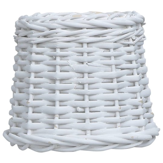 vidaXL Lampskärm korg 20x15 cm vit