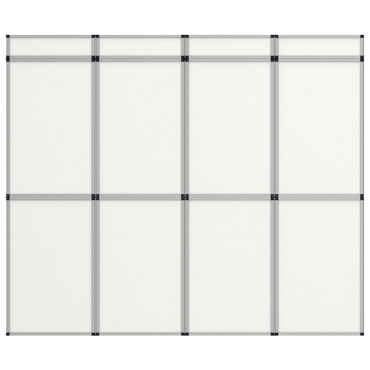vidaXL Hopfällbar utställningsvägg 12 paneler 242x200 cm vit