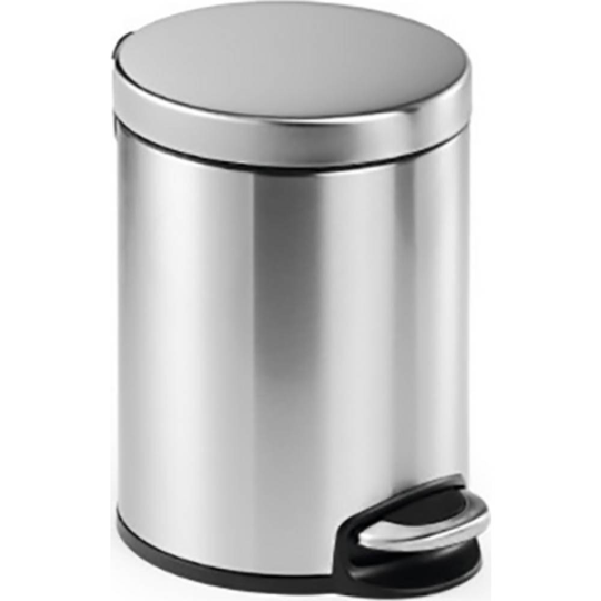 Durable Papperskorg 340023 340023 5 l (Ø x H) 205 mm x 290 mm Rostfritt stål Silver 1 st
