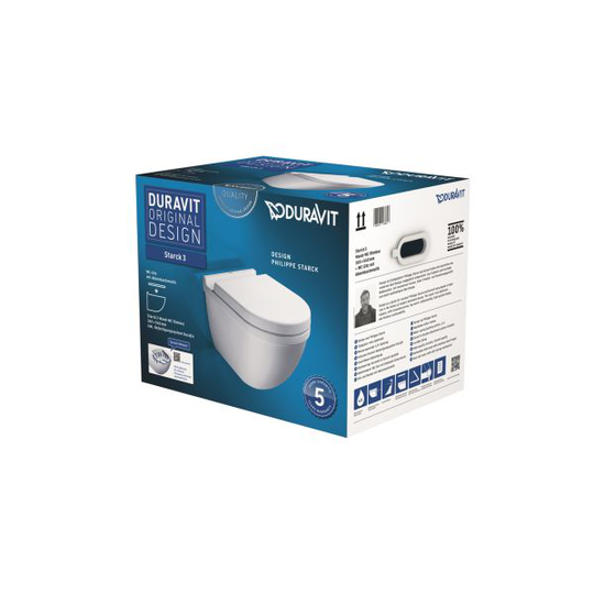 Duravit STARCK 3 WC-skål med mjukstängande sits