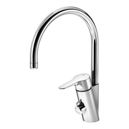 Gustavsberg Nautic GB41204096 0 Tvättställsblandare högpip med maskinsavstängning