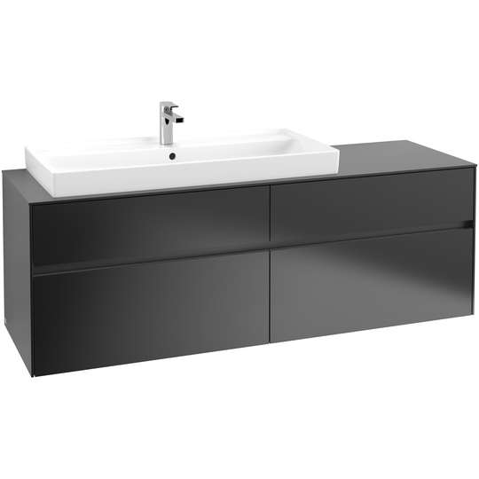 Tvättställsskåp Villeroy & Boch Collaro 160 cm med 4 Lådor för Ovanpåliggande Skåpstvättställ