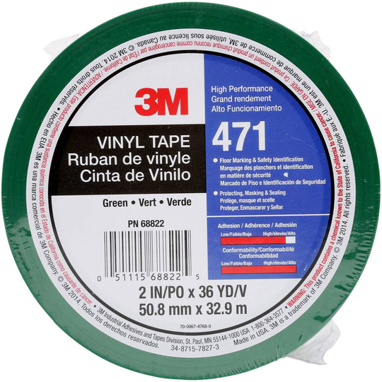 3M 471IW-GR50-D PVC-tejp Grön (L x B) 33 m x 50 mm 1 st