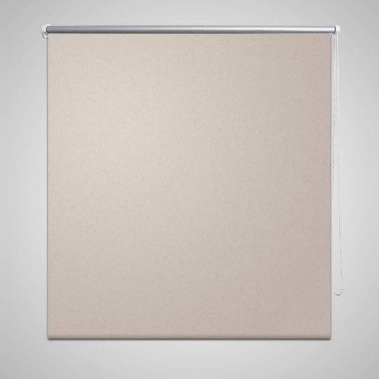 vidaXL Rullgardin beige 120 x 230 cm mörkläggande