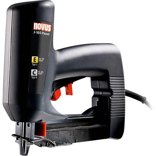 Novus J 165 Panel Häftpistol elektrisk Klammertyp Typ 4 Klammerlängd 15 - 26 mm