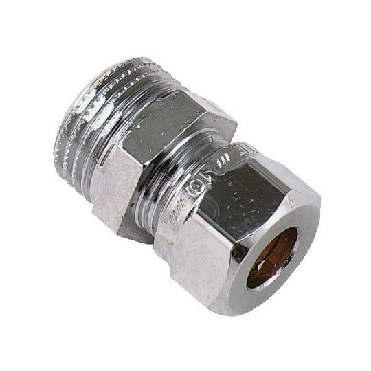 Vatette FG032043420 Klämringskoppling rak, förkromad, utv gänga 12 mm x G10
