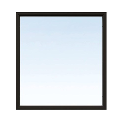 Energi Aluminium Fast fönster 12, 18, Svart
