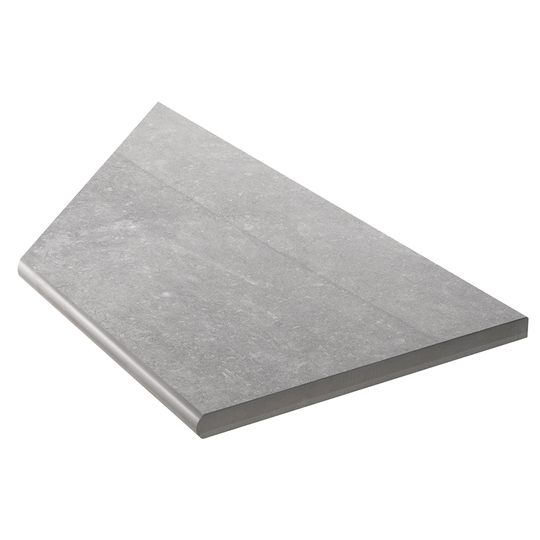 Klinker Bricmate Z Limestone Grey Pool Inner Corner Right 30x60 cm