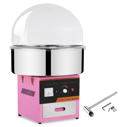 Professionell sockervaddsmaskin med kupol 1 kW