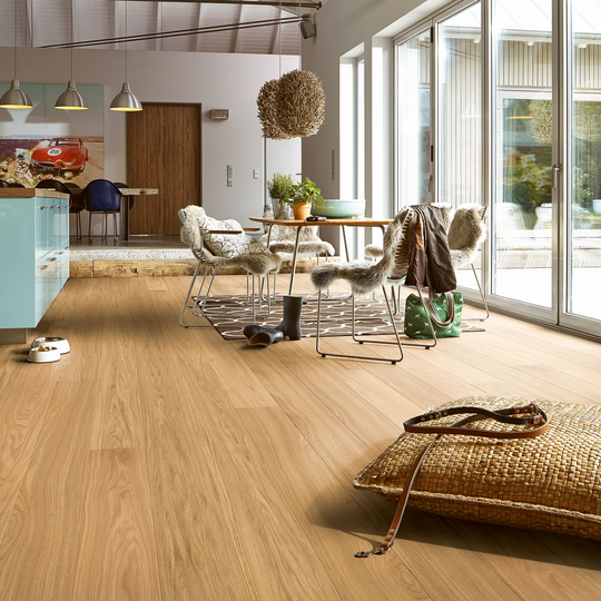 Trägolv Meister Longlife PD 400 Ek Harmonisk Strip Borstad 8027