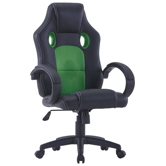 vidaXL Gamingstol grön konstläder