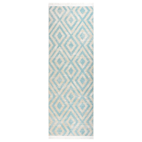 vidaXL Utomhusmatta plattvävd 80x250 cm grön och beige