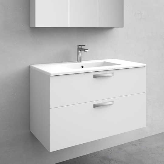 Kommod med tvättställ Noro City Vit Matt 900 mm