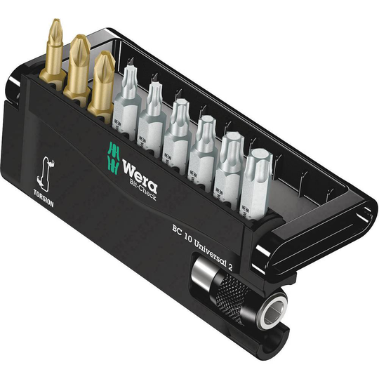 Wera Bit-Check 10 Universal 2 05134200001 Bit-Set 10 delar