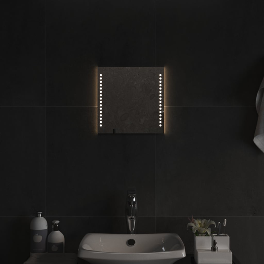 vidaXL Badrumsspegel LED 30x30 cm