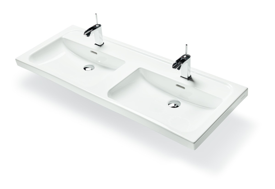 Svedbergs Tvättställ Wave 120X45 Dubbel