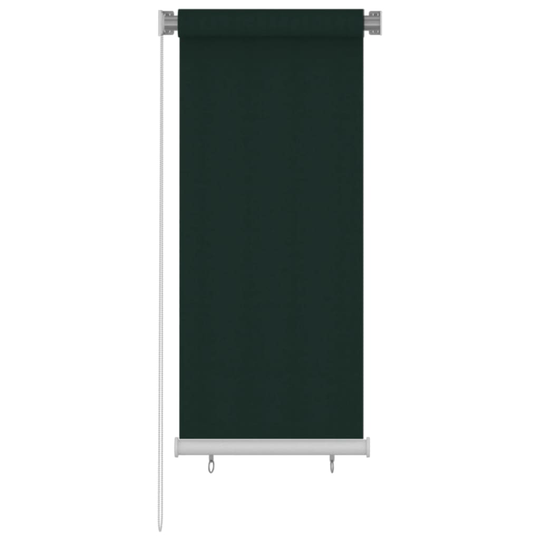 vidaXL Rullgardin utomhus 60x140 cm mörkgrön HDPE