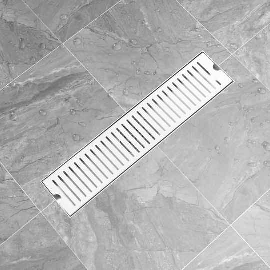 vidaXL Golvbrunn 53x14 cm rostfritt stål