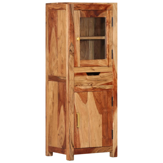vidaXL Högskåp 40x34x110 cm massivt sheshamträ