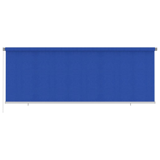 vidaXL Rullgardin utomhus 400x140 cm blå HDPE