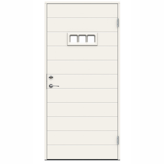 YTTERDÖRR NIGER 9X21 VÄNSTER VIT GLAS | Beijerbygg Byggmaterial