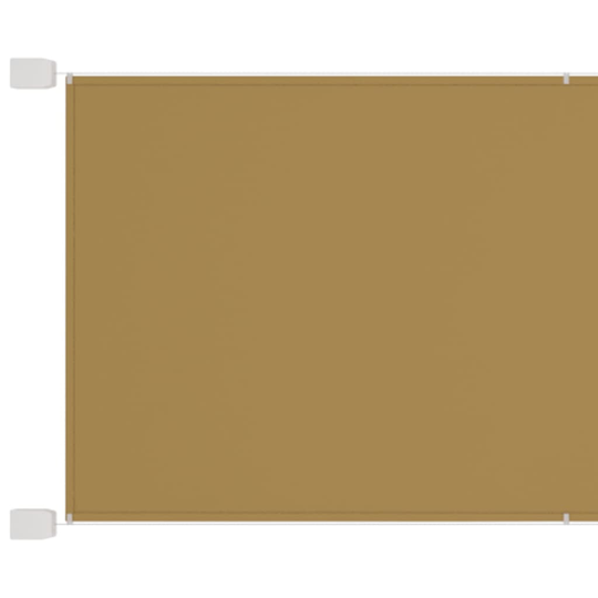 vidaXL Markis vertikal beige 140x420 cm oxfordtyg