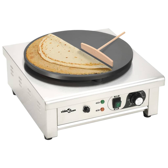 vidaXL Elektrisk Crepemaskin med utdragbar bricka 40 cm 3000 W