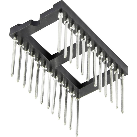 1371878 IC-sockel Rastermått: 2.54 mm, 15.24 mm Antal poler: 28 1 st