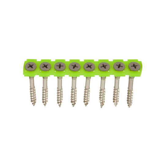 ESSVE 537611 Fasadskruv 4,2x52 mm, rostfri/syrafast A4, band. Ljusgrå, 1000-pack
