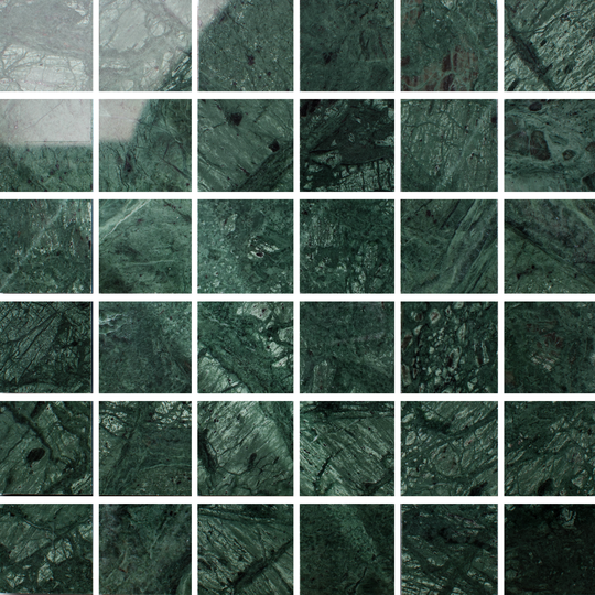 Marmor Arredo Verde Guatemala Polished 5x5 cm