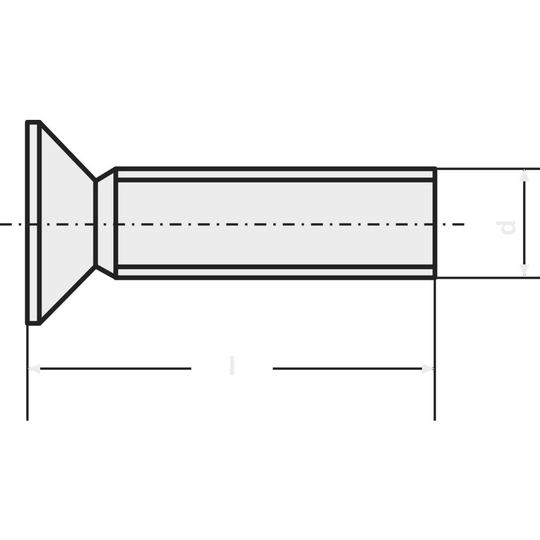 TOOLCRAFT 889777 Försänkta skruvar M2 5 mm T-profil DIN 965 Rostfritt stål A2 1 st