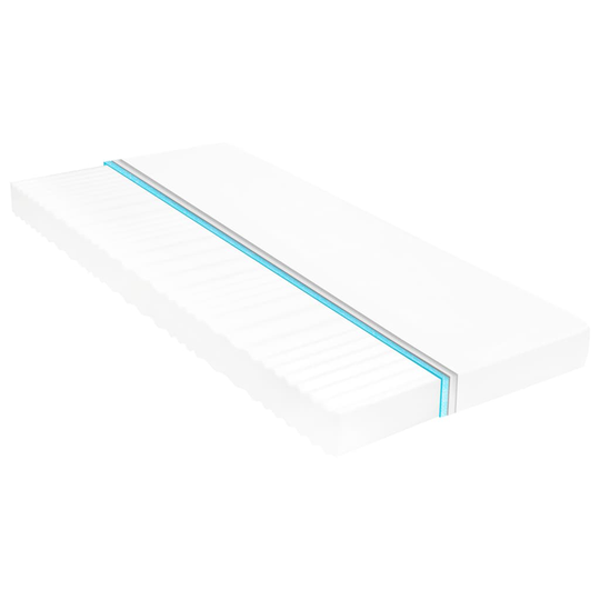 vidaXL Madrass 90x200 cm 7 zoner PU-skum 10 cm H2 H3