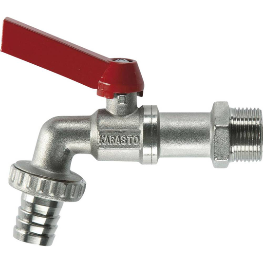 Kulventil 1 Slanganslutning 19 mm Ø Silver, Röd GARDENA 07333-20
