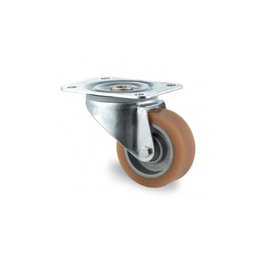 Tente 3470ITP100P62 Länkhjul Ø100 mm, polyuret, platta 105x85