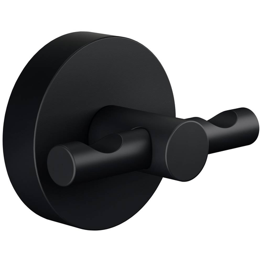 tesa Beläggningskrok 40564-00000-00 MOON BLACK Antal krokar: 2 (B x H x D) 50 x 53 x 65 mm Metall Svart (matt) 1 st