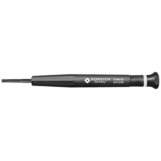 Spårskruvmejsel Bernstein Tools 4-380-20 Klingbredd: 2.0 mm Klinglängd: 17 mm