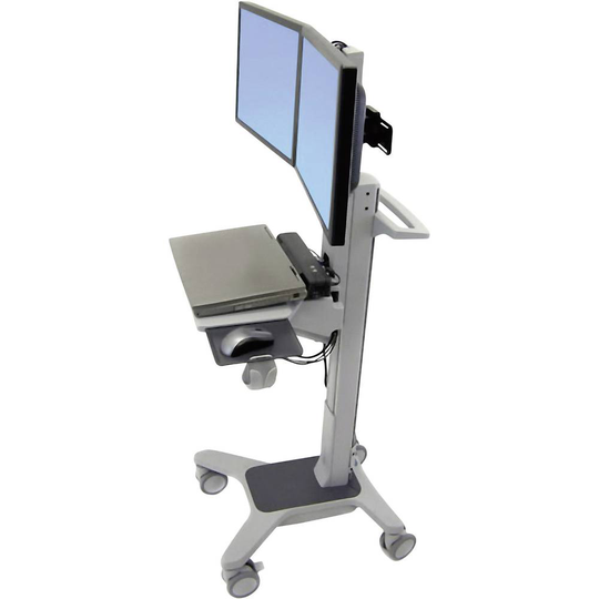 Ergotron Neo-Flex® Dual WideView WorkSpace 2x #####PC-/Monitor-Rollwagen 25,4 cm (10) - 55,9 cm (22) Tangentbordsbricka, Roterbar