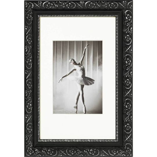 walther+ design Växelram akryl CR040B Pappersformat: 30 x 40 cm Svart, Silver