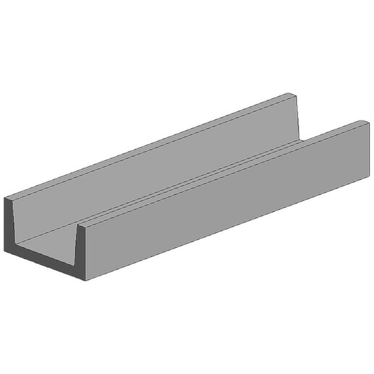 Polystyren U-Profil (L x B x H) 350 x 0.94 x 1.5 mm 4 st