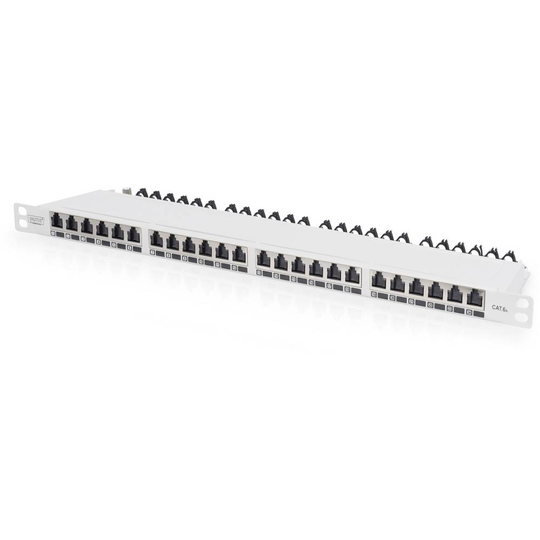 Digitus DIGITUS 26 + 2 Port Nätverk Patchpanel CAT 6A, CAT 6a (råkabel CAT 7) 0.5 U
