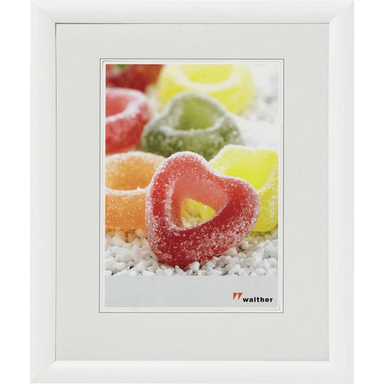 walther+ design Växelram akryl KP520W Pappersformat: 20 x 15 cm Vit
