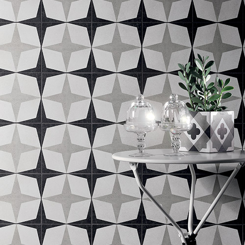 Klinker Cementine Black & White nr 1 20x20 cm