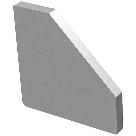 Ändlock Plast (L x B x H) 20 x 7 x 20 mm SLV GRAZIA 10 EDGE 1004893