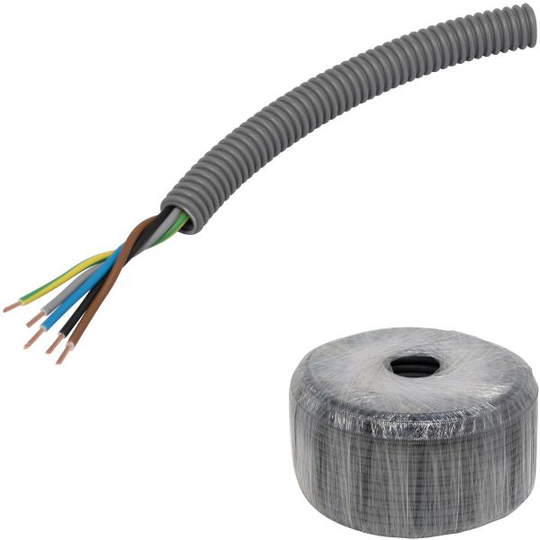 Pipelife FQ PowerFlex Kabel fördragen, tvinnad 16 mm x 100 m, 5G1.5 mm²