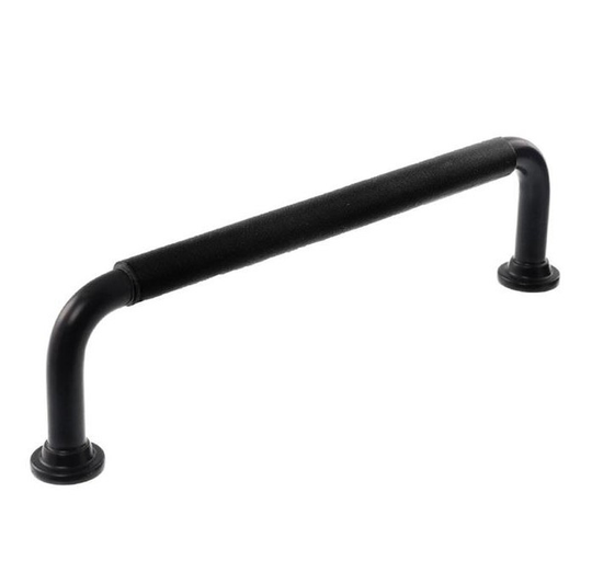 Linfalk Handtag svart/svart läder helt stycke 1353-128-2525LS