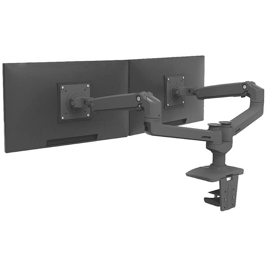 Ergotron 45-245-224 2x Monitor bordsfäste 38,1 cm (15) - 68,6 cm (27) Vridbar, Justerbar i höjd, Tiltbar, Svängbar