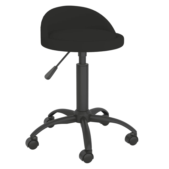 vidaXL Massagepall svart sammet